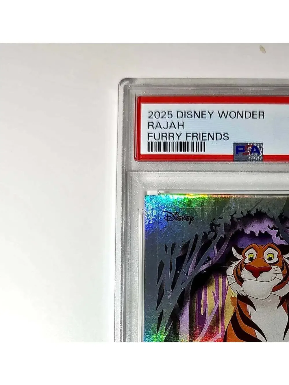 Rajah 2025 Topps Disney #FF-12 Furry Friends Card Aladdin PSA 9